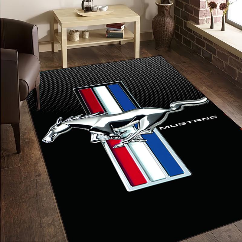 1PC Mustang Carpet Floor mat, Anti-slip mat Chair rug For livingroom,Bedroom, doormat home decor Gift Christmas Gifts
