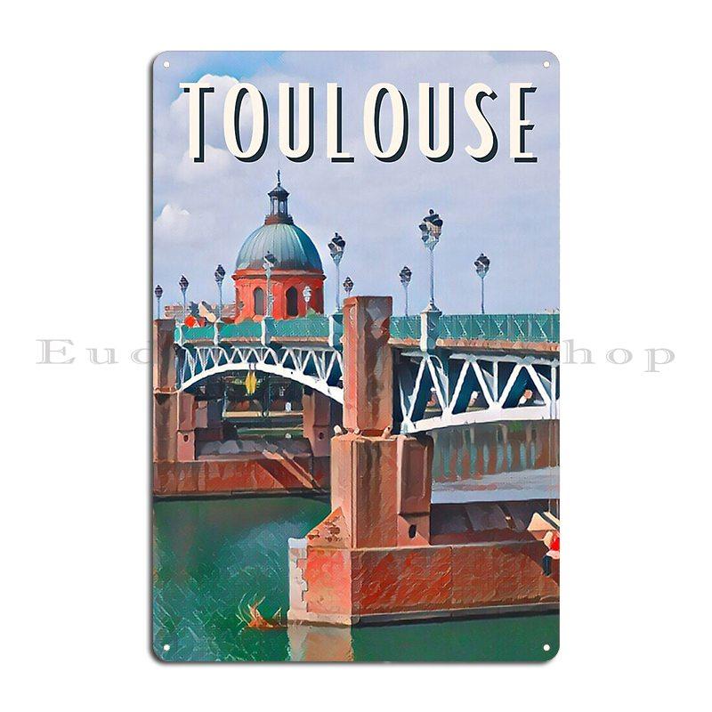 Toulouse Vintage Foto Metallschilder Club Küche Designen Design Küche Blechschild Poster