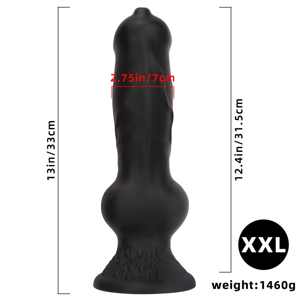 5 Größe XXL Realistischer Big Knot Hundedildo Dicker Tierpenis Saugnapf Große Dildos Analplug Erwachsene Riesige Sexspielzeuge Männer Frauen
