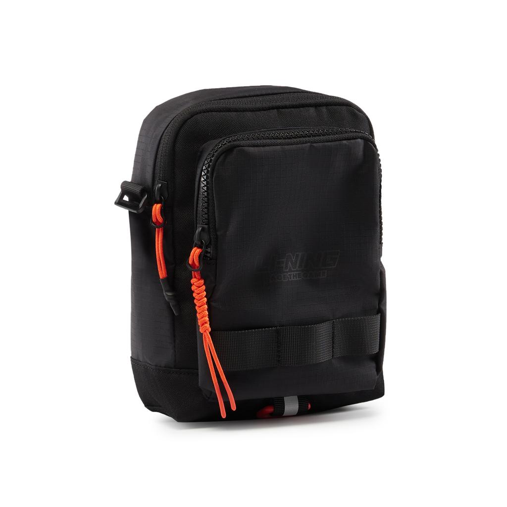 New LiNing Sports Life Collection Polyester Crossbody Bag, Shoulder Bag Unisex Black ABDV085-1