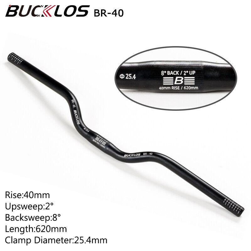 BUCKLOS Mountain Bike Handlebar 31.8mm 25.4mm Bicycle Riser Bar 620/660/720/780mm Aluminum Alloy MTB Handlebar Cycling Parts