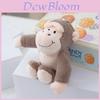 Chaveiro Adorável de Macaco de Pelúcia Brinquedo Animal de Pelúcia Macio Para Mochila ou Chaves