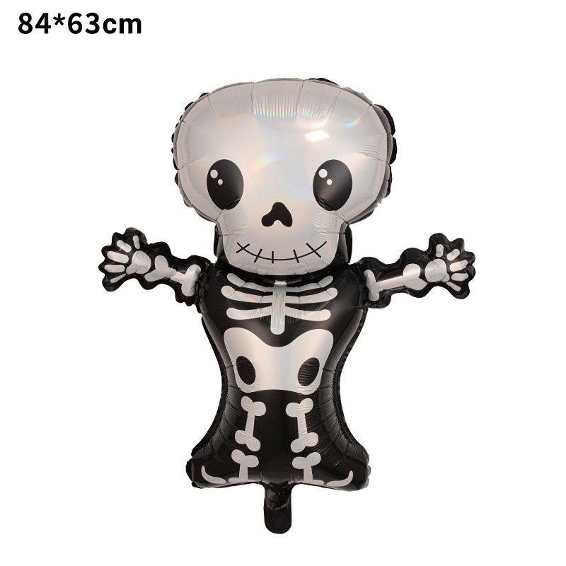 Halloween Aluminum Foil Balloons: Bat, Pumpkin, Ghost, Wings, Cat, Spider Decorations