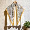 Retro American printed triangle scarf women's versatile atmosphere decorative headscarf multi-functional fart curtain neck scarf silk scarf