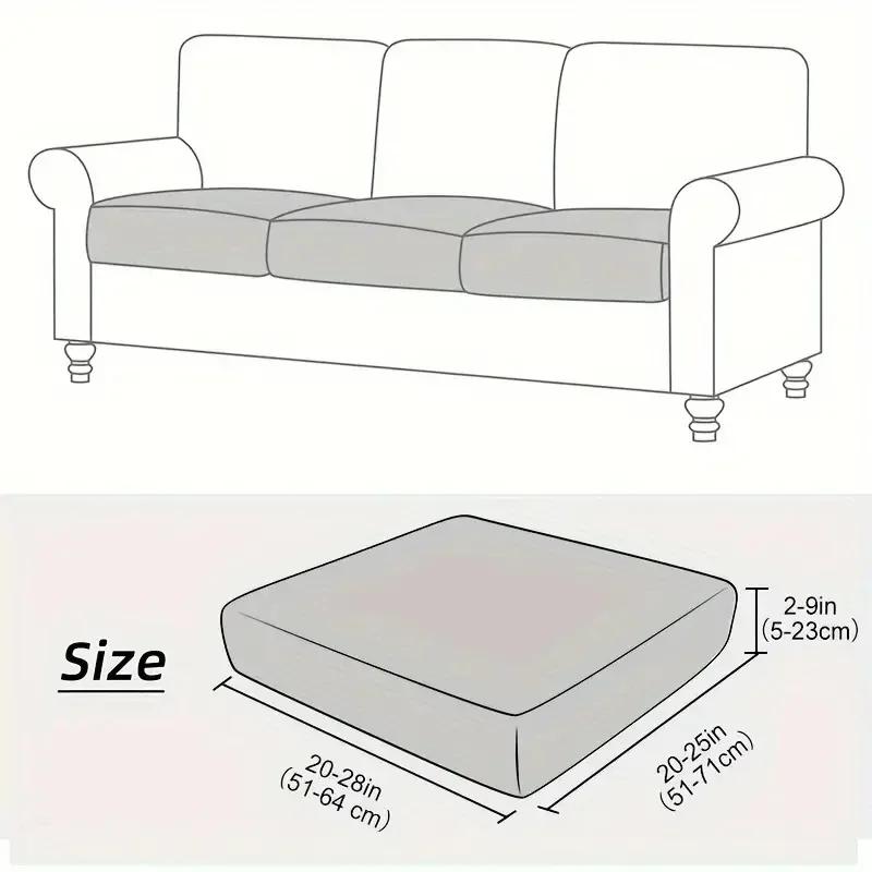 1/4Pcs Sofa Cushion Cover Elastic Dust-Proof Sofa Covers Seat Cushion Covers Removable Durable Chair Seat Covers Decor