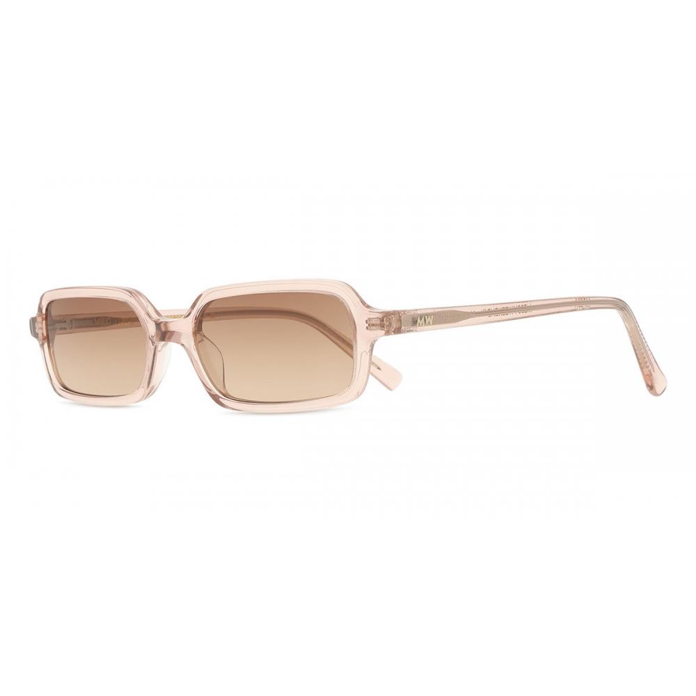 Messy Weekend Unisex Milo Peach Gradient Brown Sunglasses