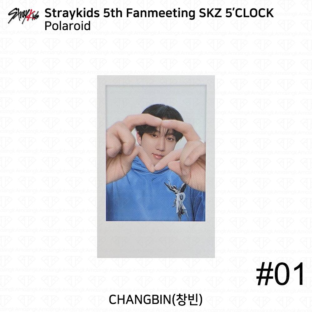 Stray Kids 5th Fanmeeting SKZ 5'CLOCK Official MD Tin Case Polaroid KPOP K-POP