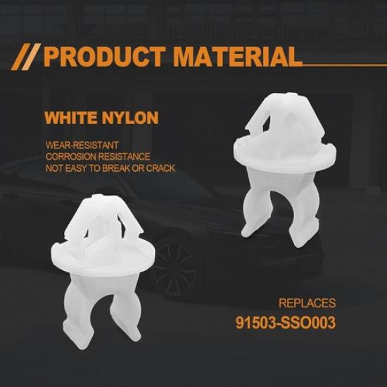 10PCS Hood Support Prop Rod Holder Clip - Compatible with Accord Odyssey Prel