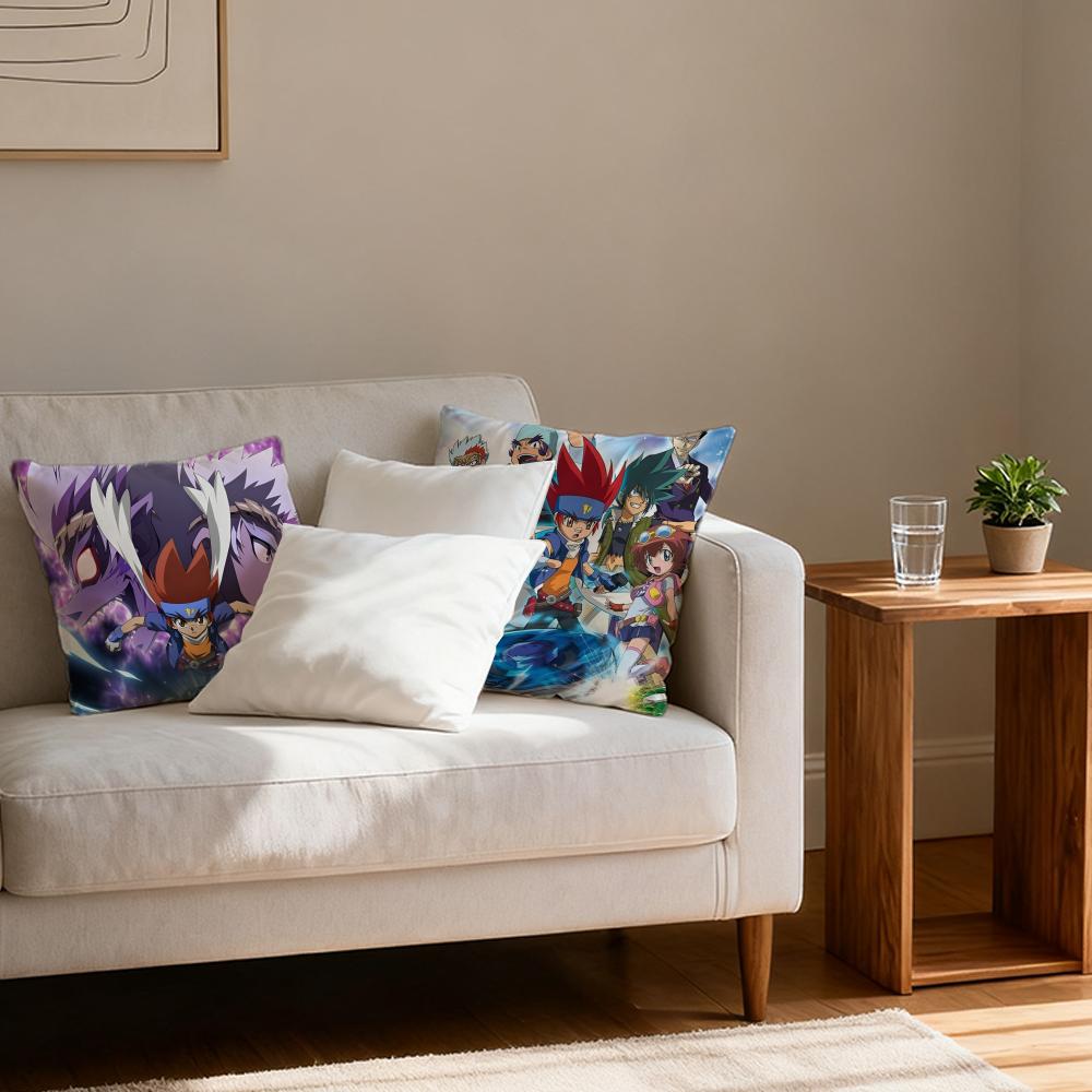 Pillow Case luxurious home office, sofa decorative Multi sized car seat cushions, pillowcases B-Beyblade Cartoon