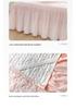 Elegant Princess Lace Bed Skirt Quilt - Thickened INS Style, Fairy Design with Double Lace Edging