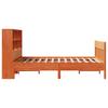 Solid Wood Bed without Mattress Wax Brown 160x200 cm Pine Wood