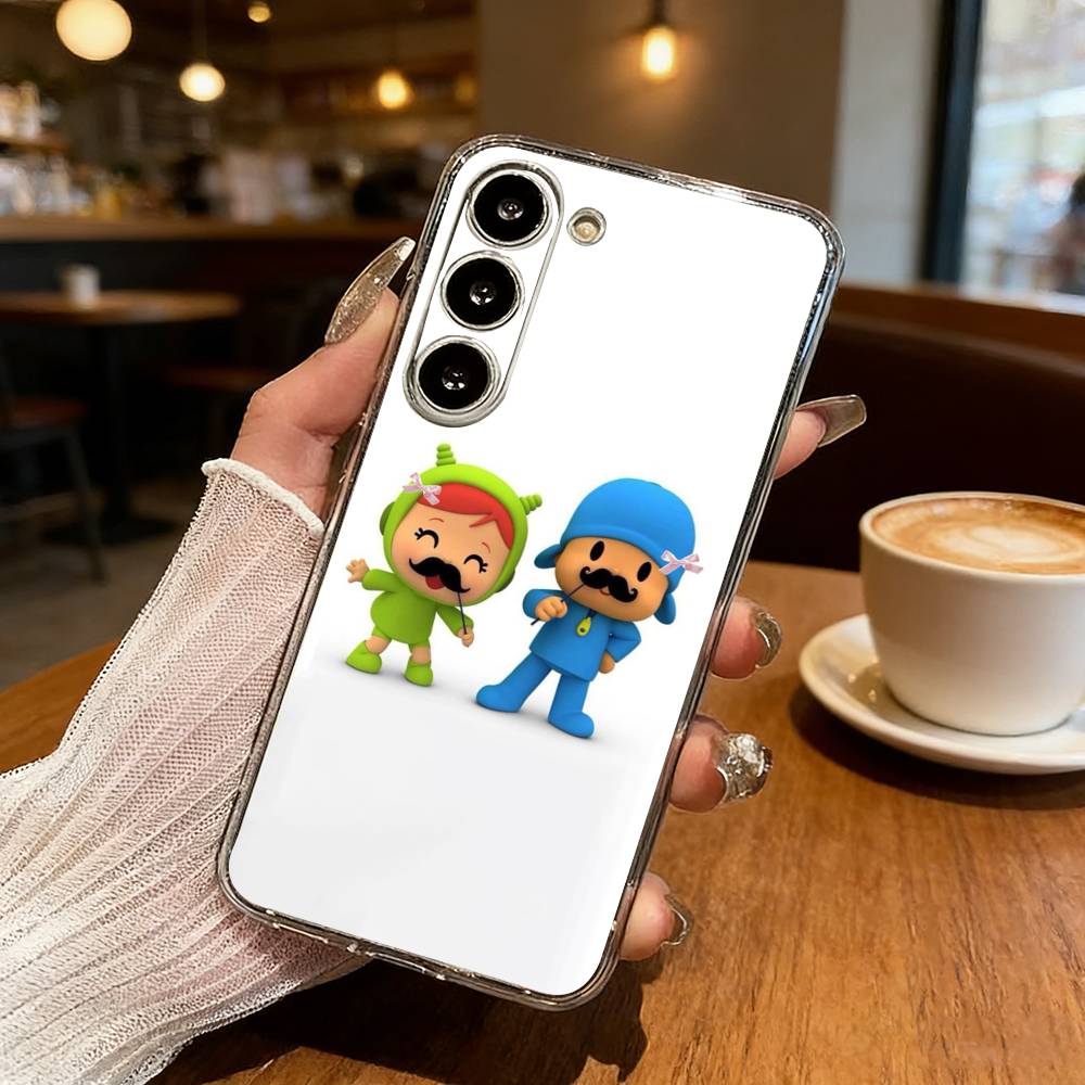 CUTE P-Pocoy-o Phone Case For Samsung S25,S24,S21,S22,S23,S30,Ultra,S20,Plus,Fe,Lite Transparent Cover