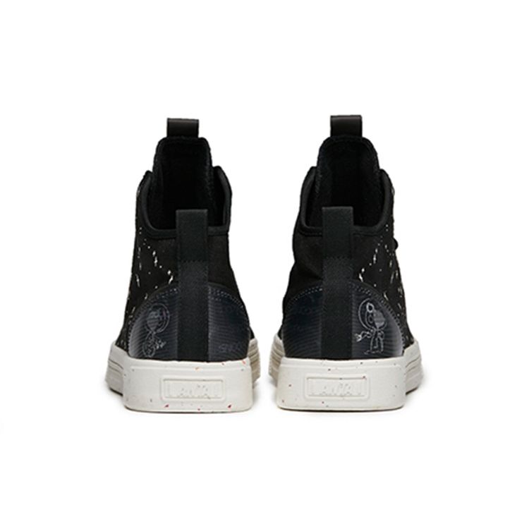 Anta Snoopy X  Trendy High-Top Skate Shoes Men Sneakers Black 912138601-1