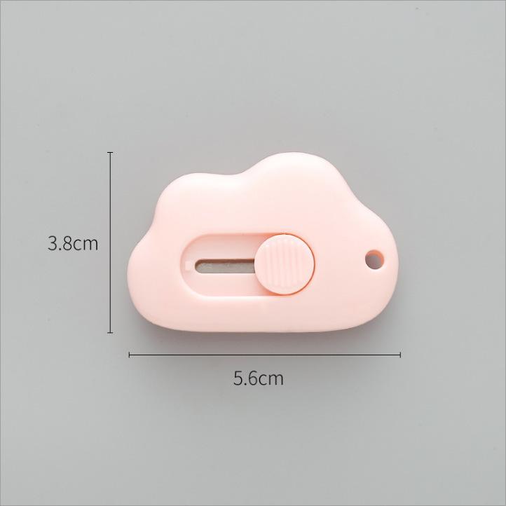 

Mini Box Opener Cloud Retractable Letter Opener Envelope Slitter for Envelope Mailer Letter Box Paper DIY Projects, 6-Pack pink,1pc