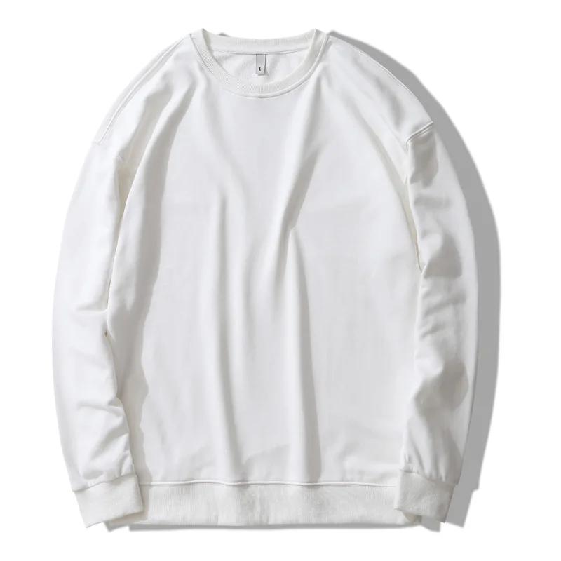 

Autumn and Winter Men s Sweatshirts Solid-color Pullover for Male Round Collar Sweatshirt S