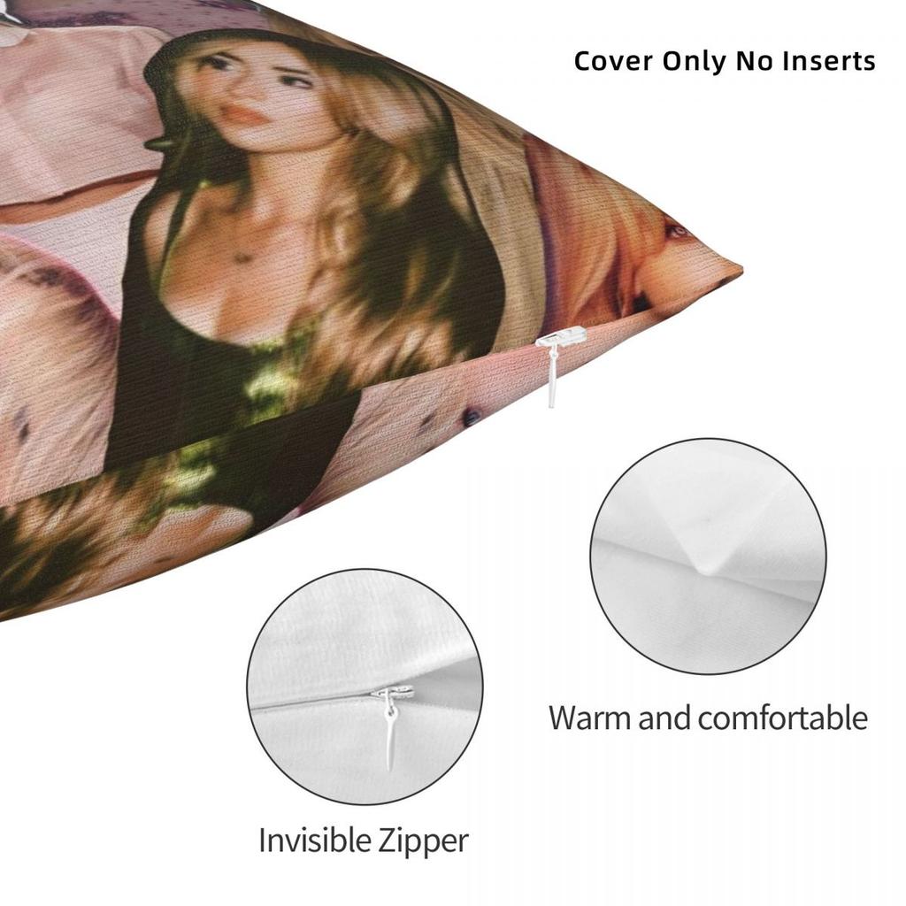 Sabrina Carpenter American Singer Pillow Cover Cushion Cover Square Pillow Case Vintage Pillowcases For Sofa Bedroom Home Decor