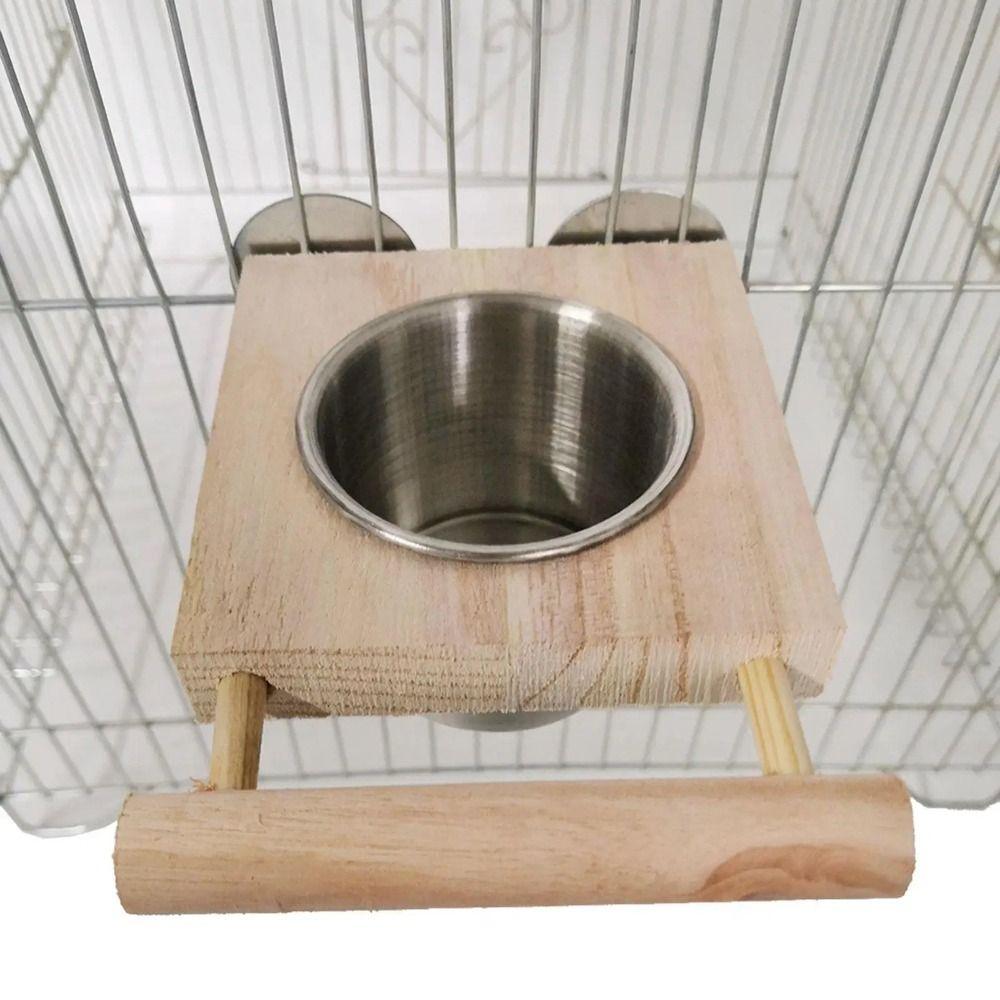 2 In 1 Bird Feeding Dish Cups Multifunctional Bird Food Cups Platform Hanging Feeder Bowls  Conures