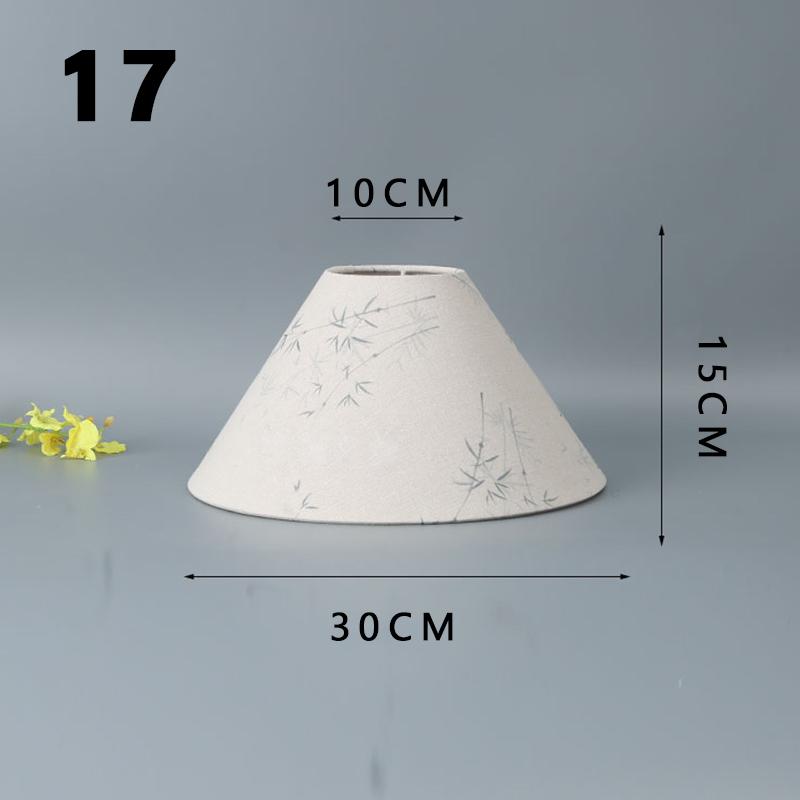 New Chinese Style Living Room Floor Lamp Shade DIY Replacement Lamp Cover E27 Fabric Home Decor Tabletop Lampshade