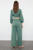 Women's Style Trousers Cinnamon Woven 100% Cotton Trousers