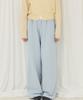 Alkialka Frill Wide Pants (Light Blue)