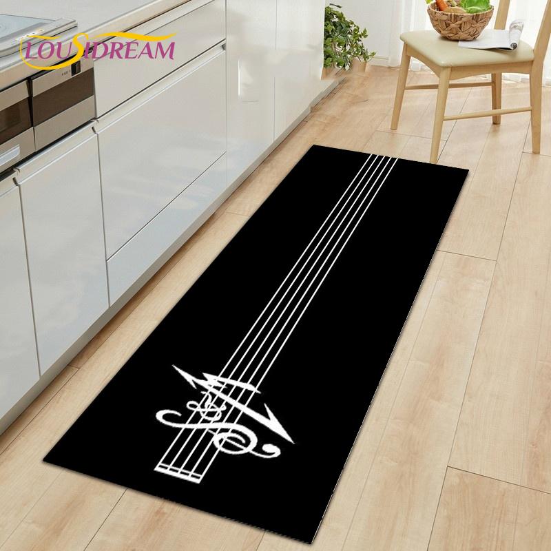 Tappeto stampato in 3D serie tastiera di pianoforte, tappeto grande, tappeti per soggiorno camera da letto, tappeti per cucina Tappetini antiscivolo