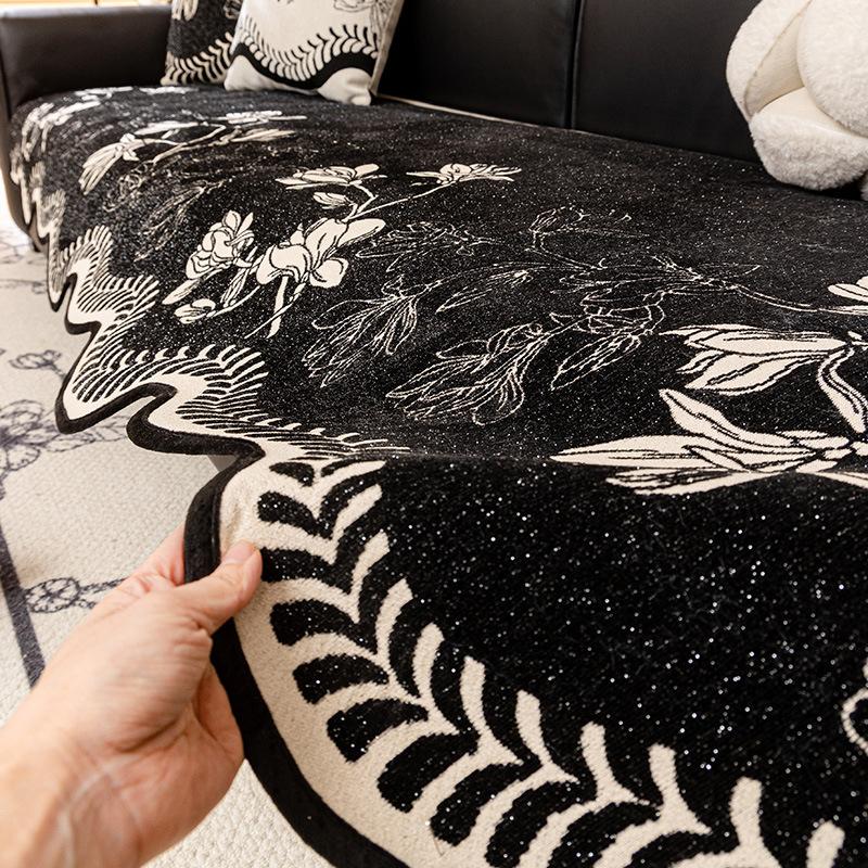 Special-Shaped Sofa Cushion, Advanced Sense Irregular Non-Slip Seat Cushion  New Four-Season Universal Leather Sofa Cover Cover Cloth