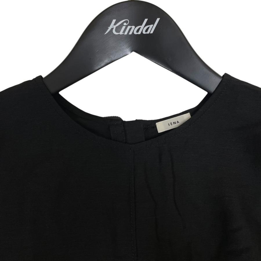 IENA 3/4 sleeve shirt blouse with back zip 25051900949020 Black Size: 38