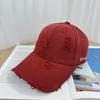 Spring And Autumn Women Wear Letter Hard Top Baseball Cap, Hole, Fashion Trend Versatile Temperament Cap