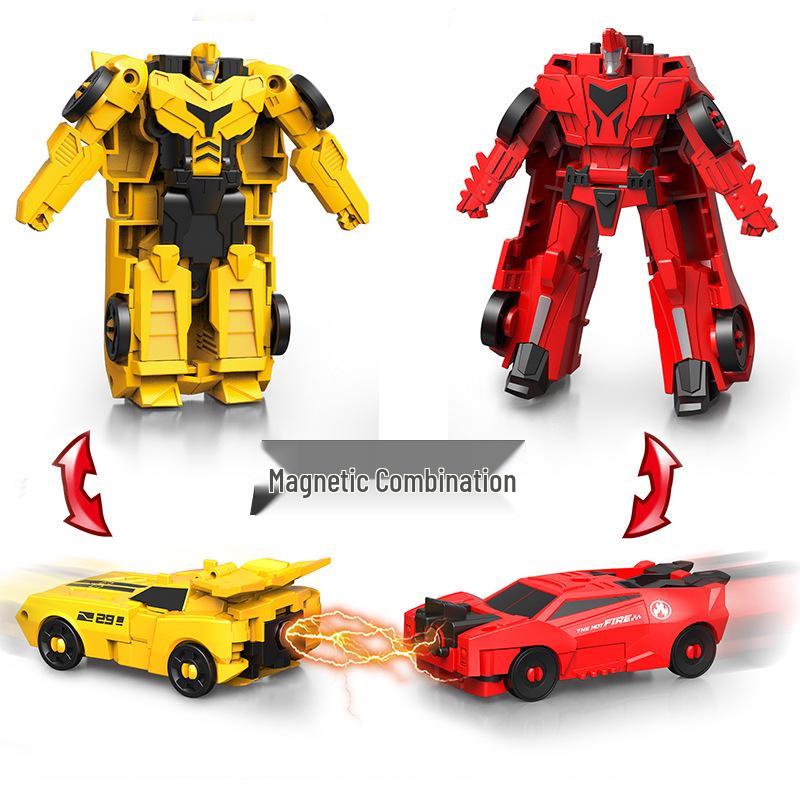 Children's Two-in-One Magnetic Transforming Robot Toy