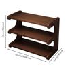 3multi-Level Rack with Curved Supports Sturdy Shelf Stable for Dorm