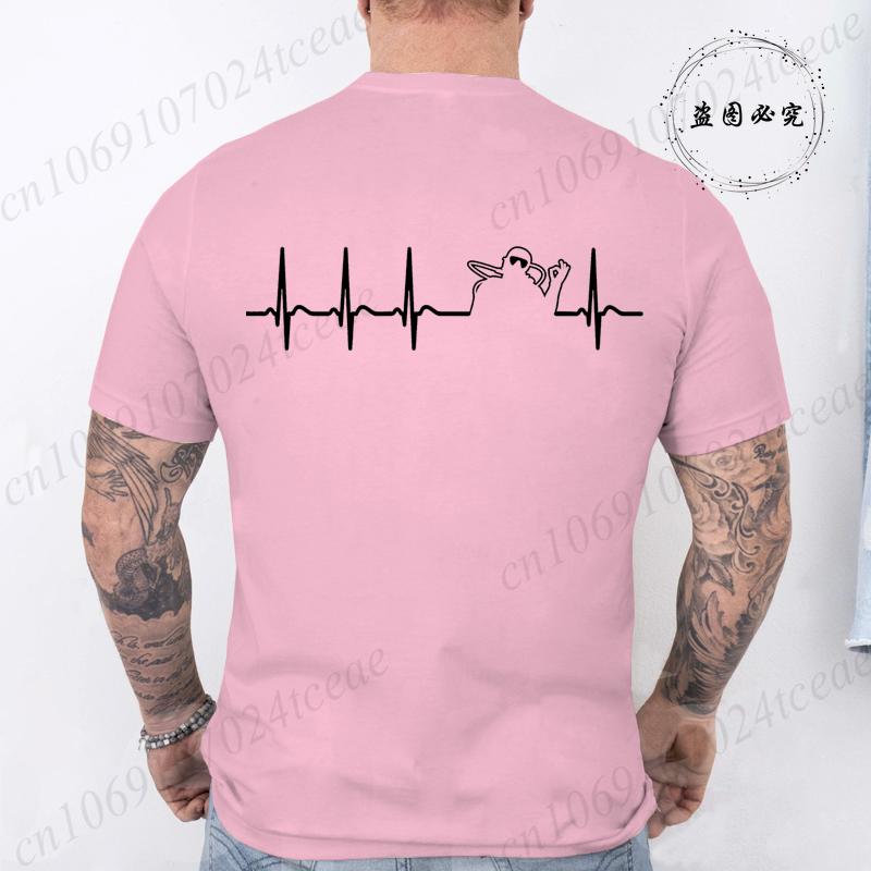 Heartbeat Scuba Diver Scuba Diving Funny Mens Tshirts Summer Short Sleeve Tee Shirts Fashion Casual Tops Men Male Clothing