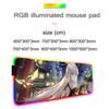 Mingguang Mouse Pad RGB Gaming Mousepad Big LED Pad PC Desk Mat Luminous Mouse Pad Large Keyboard Mats Table Rug With Backlit