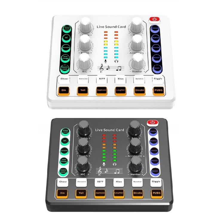Podcast Mikrofon Soundkarten Mixer Sound Board mit Stimmwechsler Podcast Ausrüstung Kondensatormikrofon für Telefon/PC