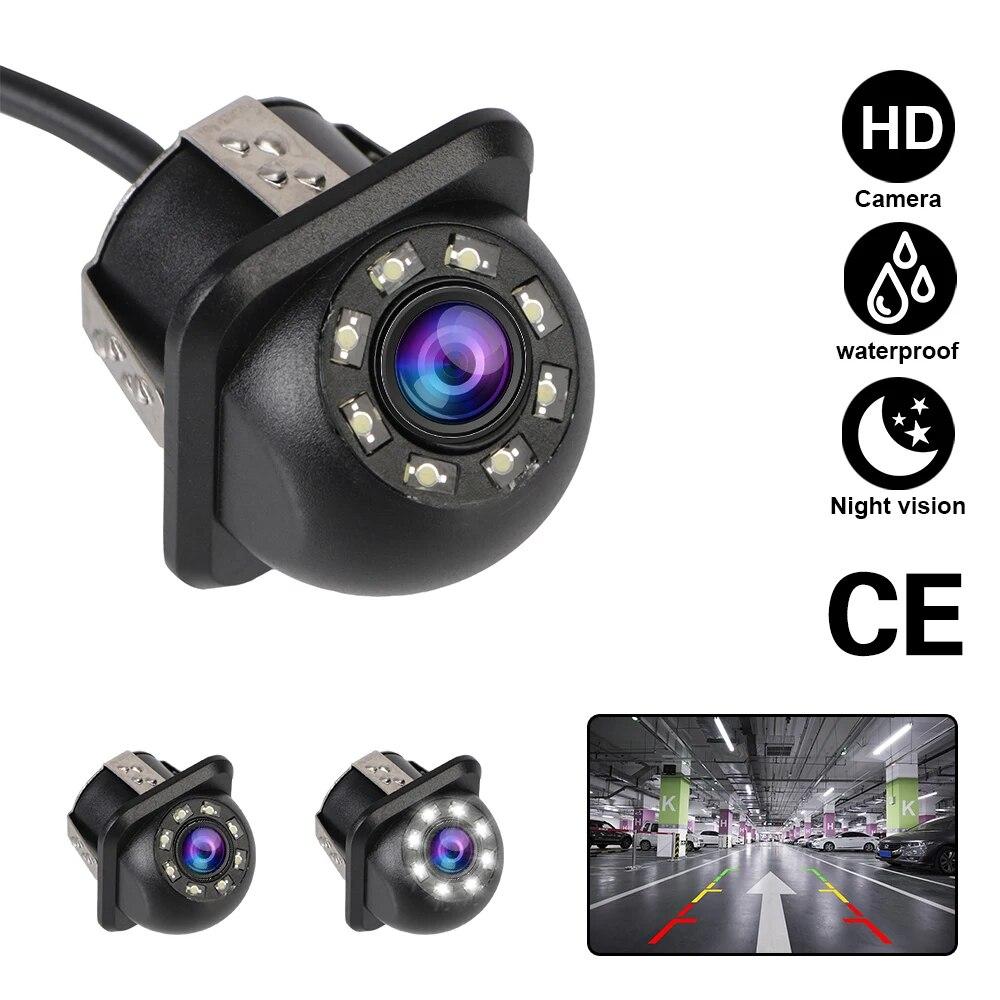 Auto Parking Assistance 170° Car Rear View Camera 8 LED Wide Angle Backup Camera Car Infrared Night Vision Parking Monitoring