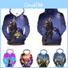 Fortnite Battle 3d Printed Hoodie Jacket Sweatshirt Spandex Material Round Neck Hip Hop Style