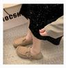 European niche frosted Piboken shoes women's 2025 new retro and comfortable two-wear casual shoes versatile soft-soled single shoes