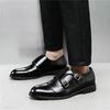 New Britain Gentleman Black Brown Monk Strap Slip On Shoes For Men Casual Loafers Business Formal Dress Footwear Zapatos Hombre