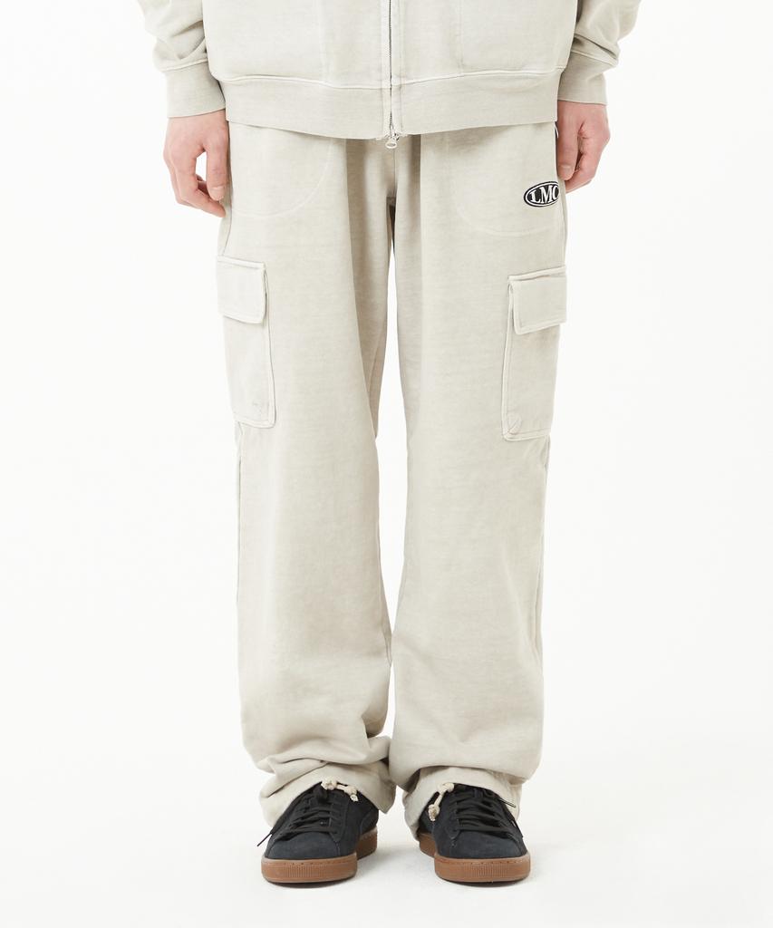LMC Oval Overdyed Cargo Sweat Pants Beige