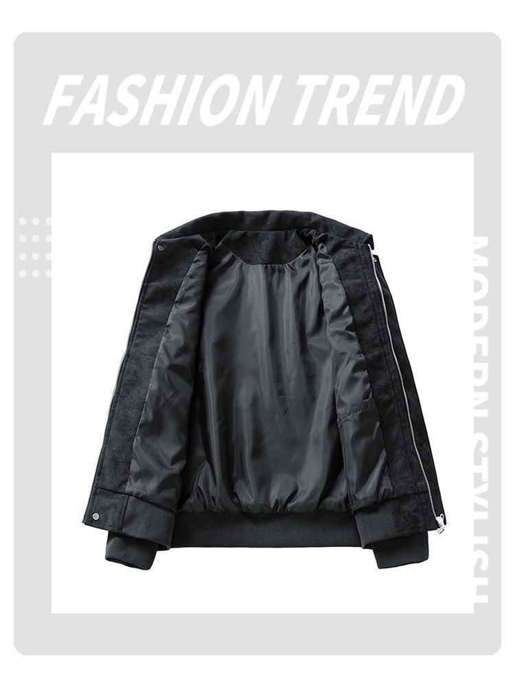 Spring & Autumn Youth Men’s Retro Leather Workwear Jacket - Japanese Hong Kong Trend