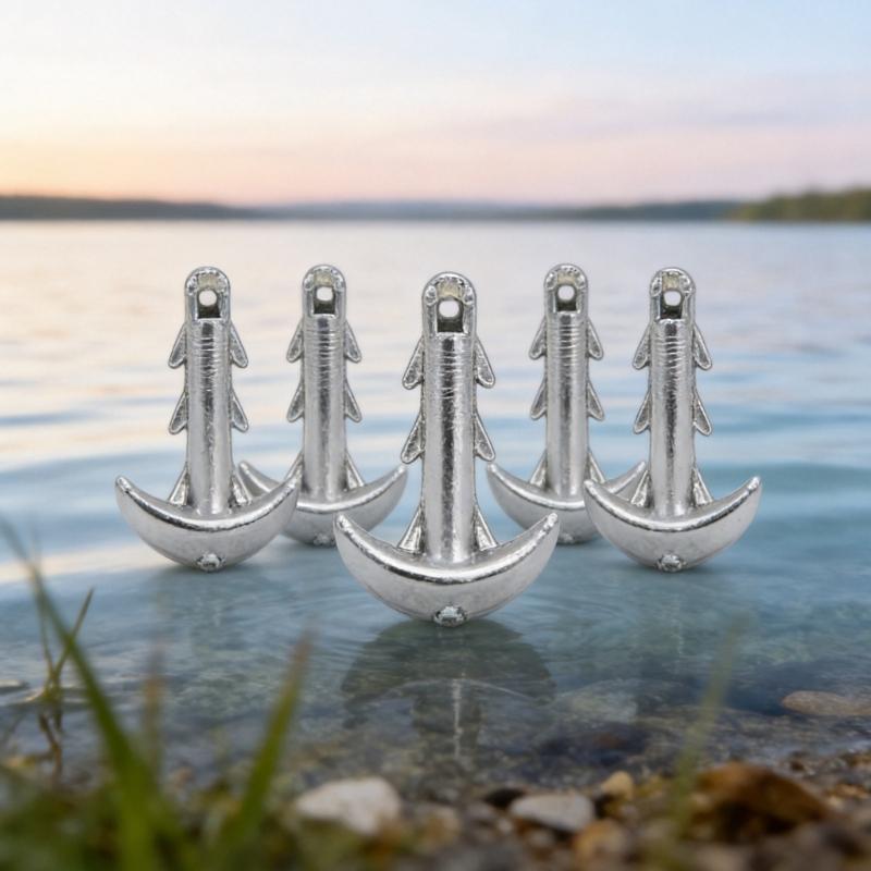 Anchors Shape Sinkers AntiSlip Sea Urchin Baits Fishing Weights Lightweight Easy Hook Design For Saltwater Fishing