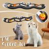 Foldable Track Bell Ball Cat Toy with Suction Cup Window Adsorption Glass Funny Cat Scratching Plastic Toys Pet Accessories