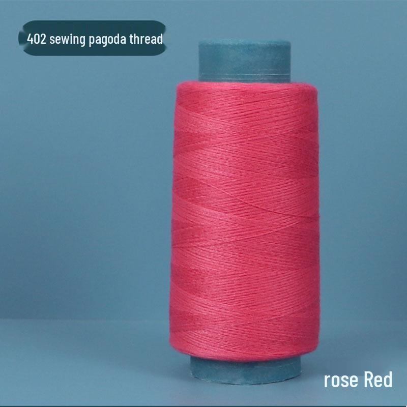 402 Polyester Thread: Black & White Sewing Thread for Hand Needlework and Household Sewing Machines