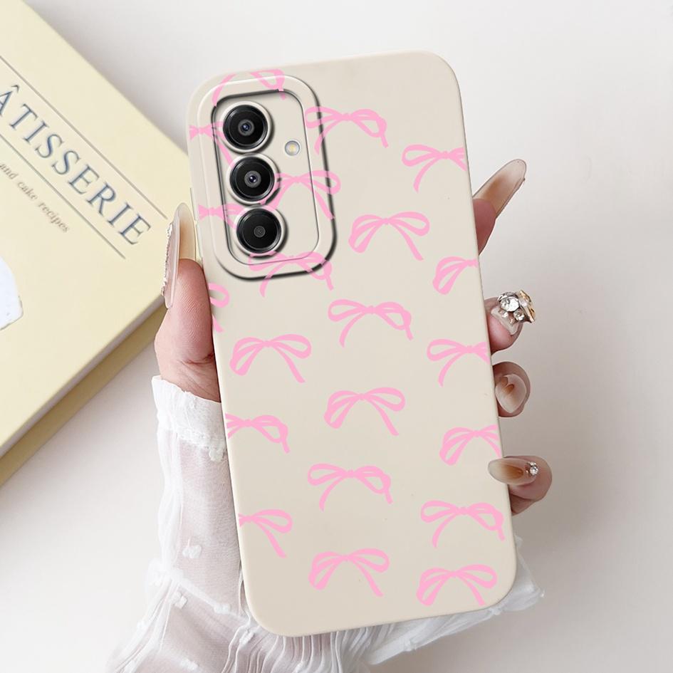 For Samsung Galaxy A17 Case SM-A176B Luxury Bowknot Flower Soft Silicone Shockproof Cover For Samsung A17 4G SM-A175F A 17 Shell