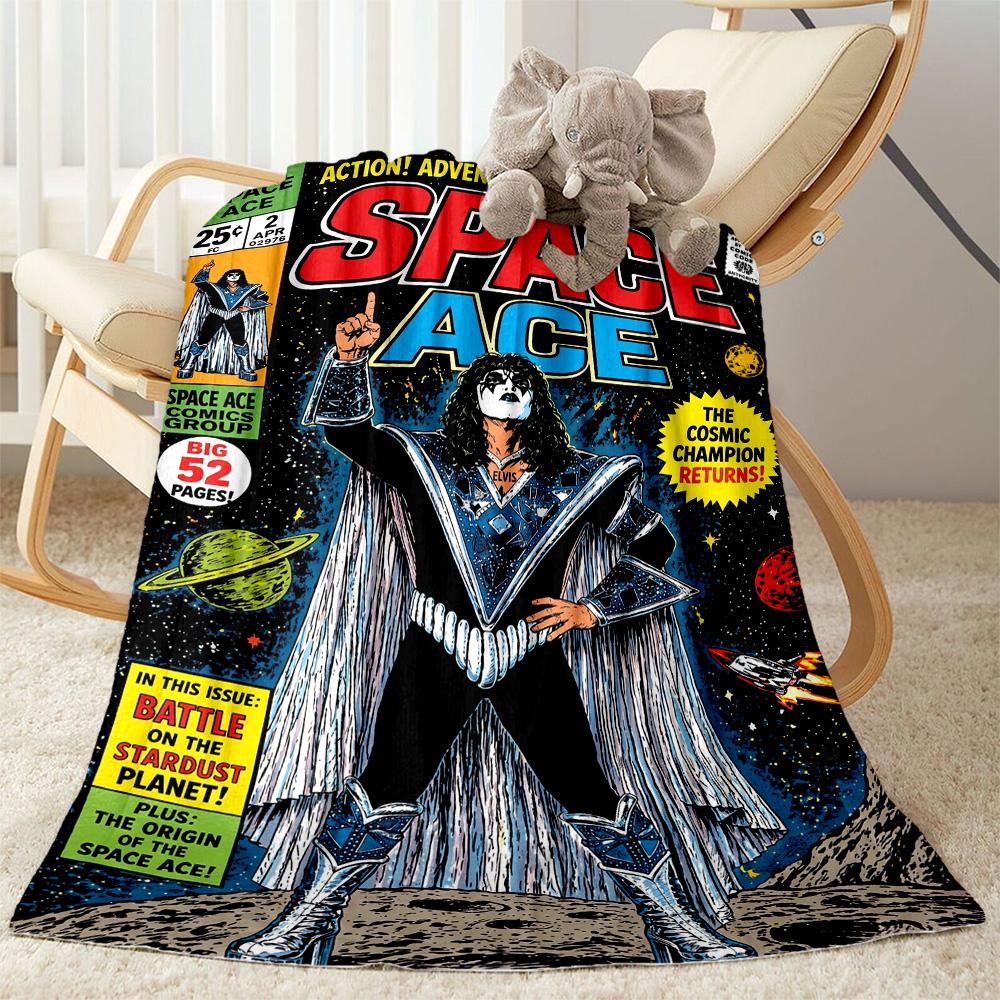 Manta de Rendimiento de Elvis Presley Suave Cálida Acogedora Perfecta para Sala de Estar Cama Ropa de Cama para Todas las Ocasiones Estilo Moderno