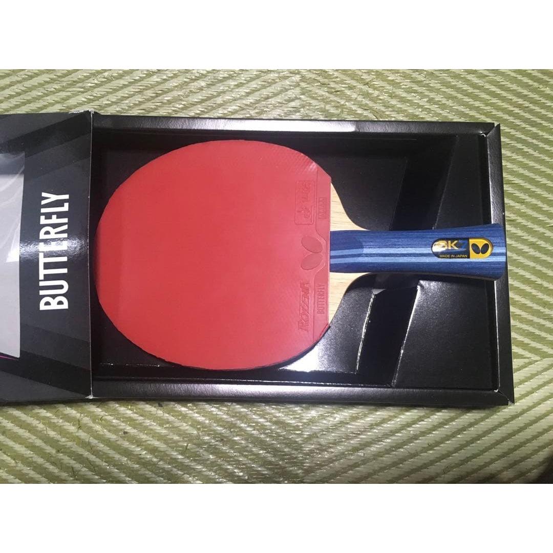 Used Butterfly SK7 FL table tennis racket with Rozena rubber