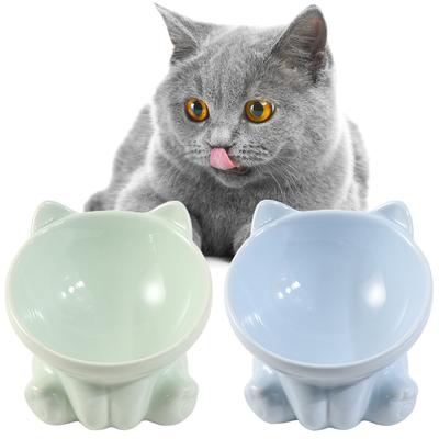 Cervical Cat Feeder Supplies For Dogs Cats Puppy Kitten Pet Supplies Water Feeder Container Cat Food Bowl Pet Feeding Bowl