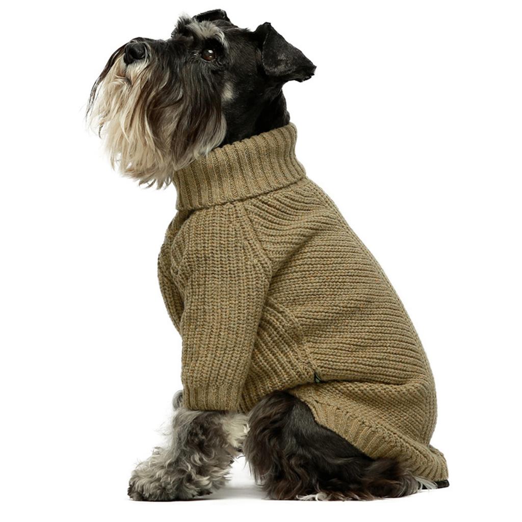 Turtleneck Dog Pullover Sweater for Medium Dogs to Large Dogs Windproof Cardigan Thick Coat for Winter Outdoor