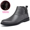Side Zipper Male Ankle Boots Genuine Leather Men's Motorcycle Boots Classic for Men Ankle Boots 2024 Men Casual Low Top Shoes