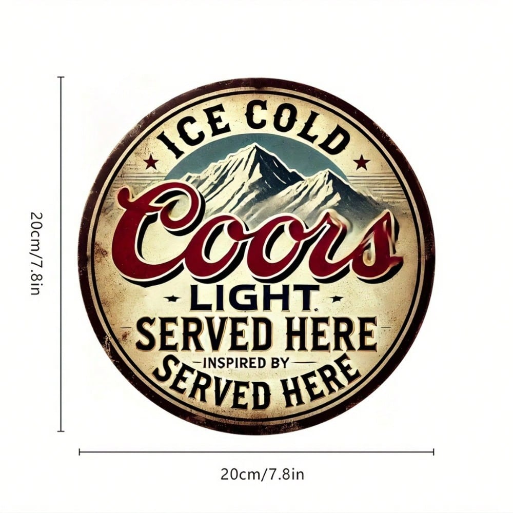 Vintage Coors Beer Metal Tin Sign Rustproof Retro Wall Decor