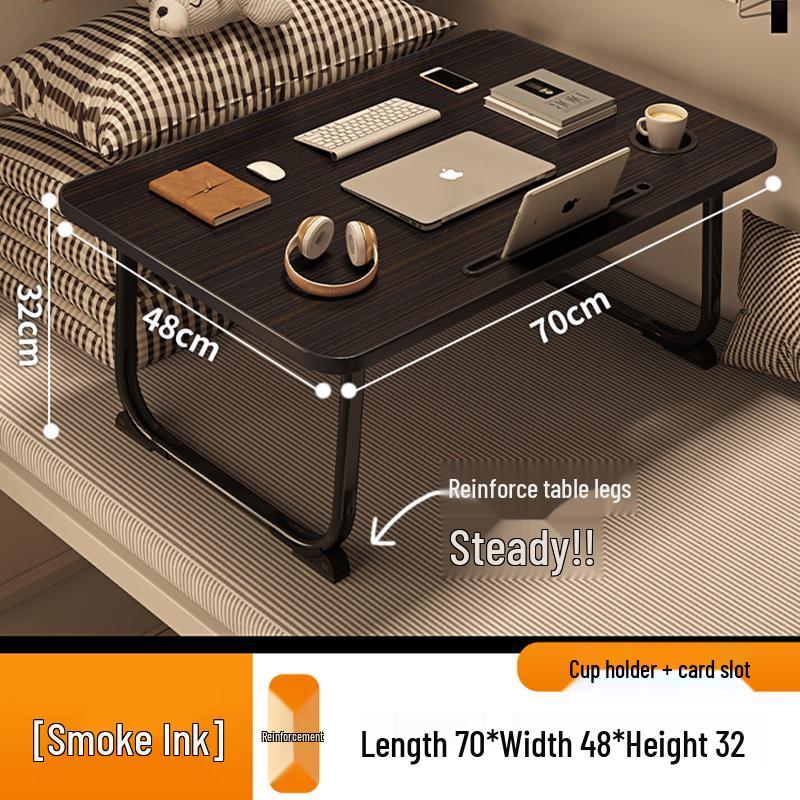 Folding Bedside Laptop Desk: Bay Window & Dorm Use